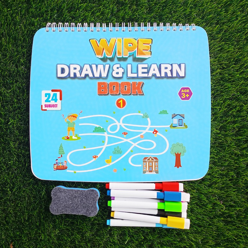 Wipe draw & Learn Book For Children